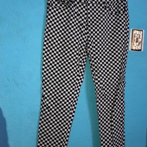 Checkered jeans